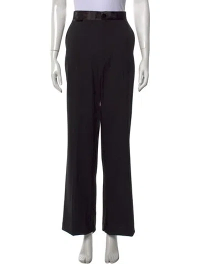Pre-owned Helmut Lang Virgin Wool Straight Leg Pants W/ Tags In Blue