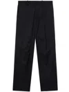 Helmut Lang Straight-leg Wool Trousers In Black
