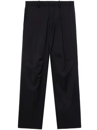 HELMUT LANG VIRGIN WOOL TAILORED TROUSERS