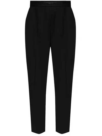 Helmut Lang Virgin Wool Trousers In Black