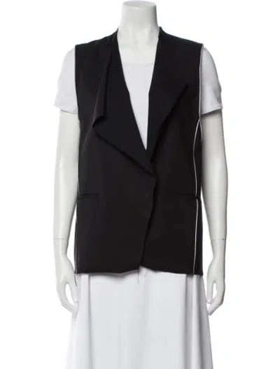 Pre-owned Helmut Lang Virgin Wool Vest In Black