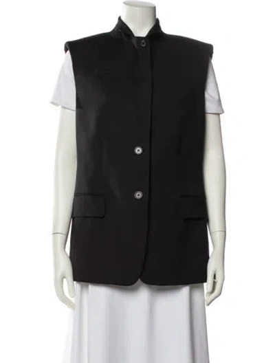 Pre-owned Helmut Lang Virgin Wool Vest In Black