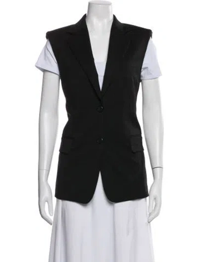 Pre-owned Helmut Lang Virgin Wool Vest In Black