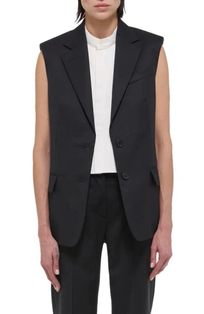 Helmut Lang Virgin Wool Vest In Black