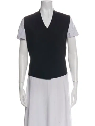 Pre-owned Helmut Lang Virgin Wool Vest In Blue