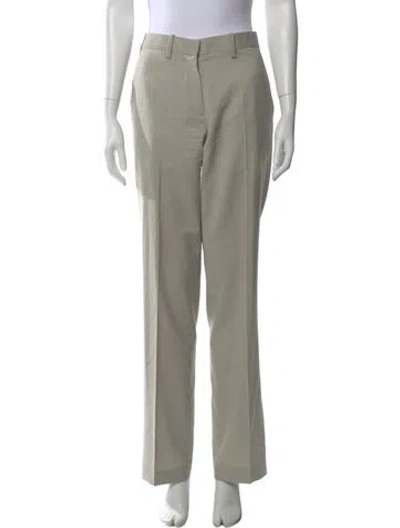 Pre-owned Helmut Lang Virgin Wool Wide Leg Pants In Gray