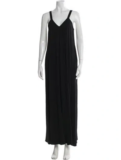 Pre-owned Helmut Lang V-neck Jumpsuit In Black