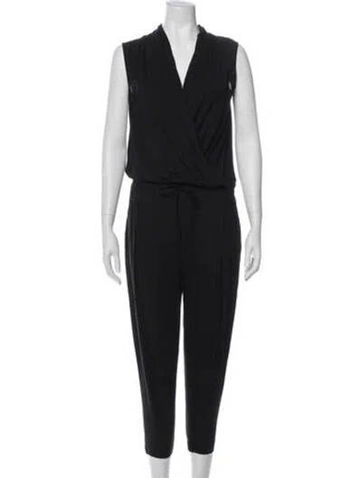 Pre-owned Helmut Lang V-neck Jumpsuit W/ Tags In Blue