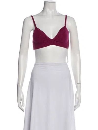 Pre-owned Helmut Lang V-neck Sleeveless Sports Bra In Black