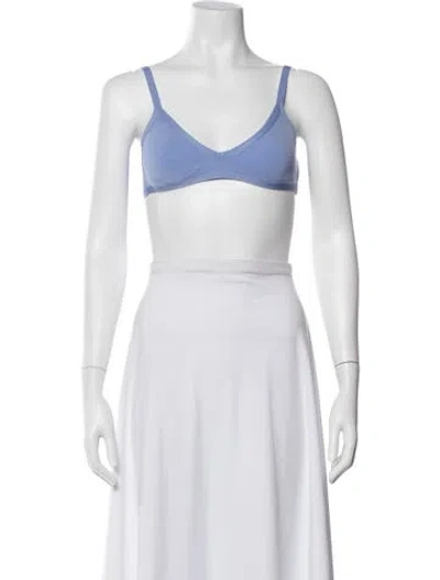 Pre-owned Helmut Lang V-neck Sleeveless Sports Bra In Black