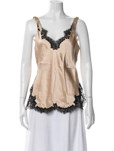 Pre-owned Helmut Lang V-neck Sleeveless Top In Multi