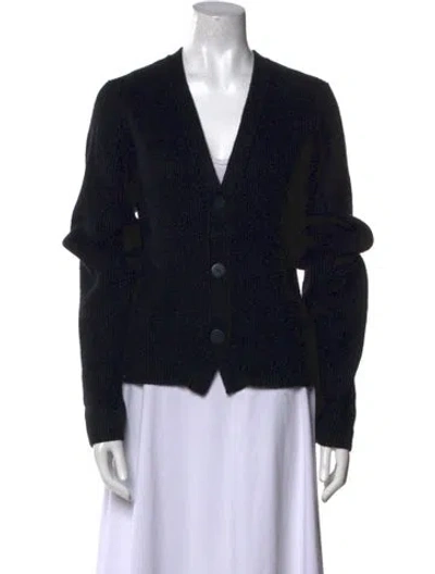 Pre-owned Helmut Lang V-neck Sweater In Black