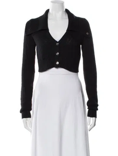Pre-owned Helmut Lang V-neck Sweater In Black