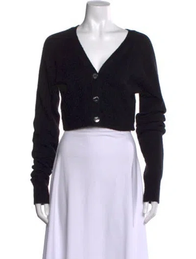 Pre-owned Helmut Lang V-neck Sweater In Black
