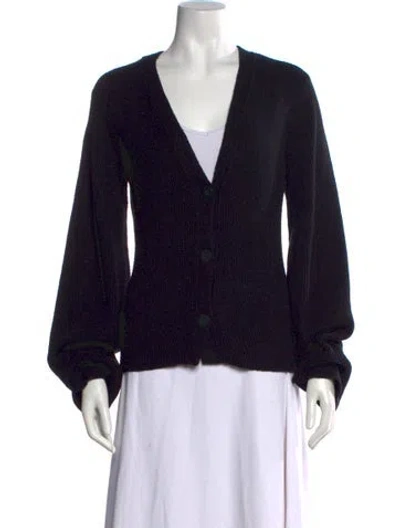 Pre-owned Helmut Lang V-neck Sweater In Black