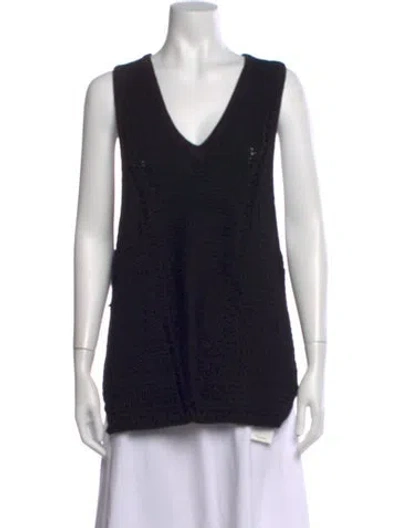 Pre-owned Helmut Lang V-neck Sweater In Black