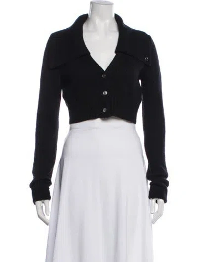 Pre-owned Helmut Lang V-neck Sweater In Black