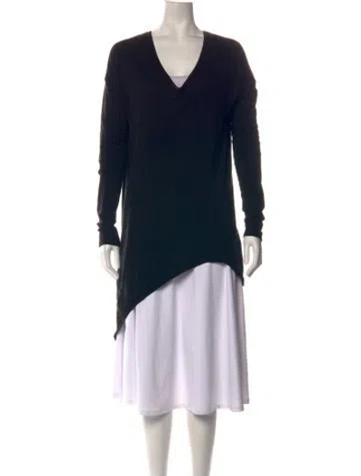 Pre-owned Helmut Lang V-neck Sweater In Black