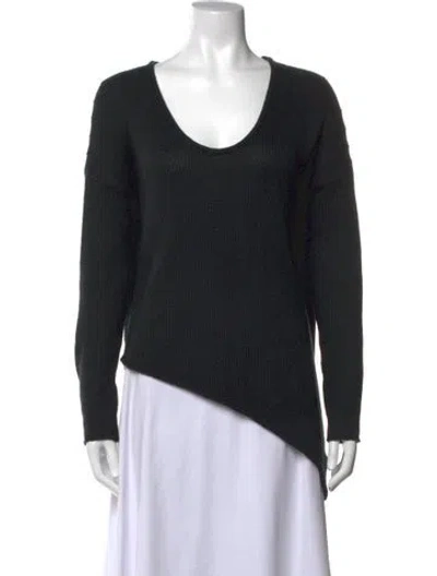 Pre-owned Helmut Lang V-neck Sweater In Black