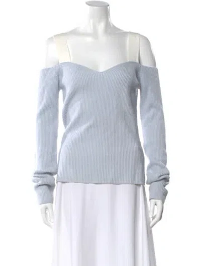 Pre-owned Helmut Lang V-neck Sweater In Blue
