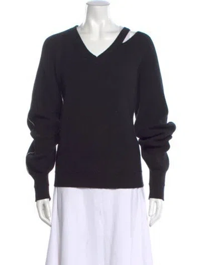 Pre-owned Helmut Lang V-neck Sweater In Blue