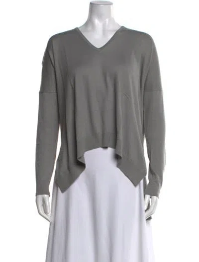 Pre-owned Helmut Lang V-neck Sweater In Gray