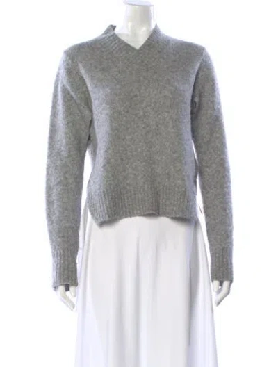 Pre-owned Helmut Lang V-neck Sweater In Gray