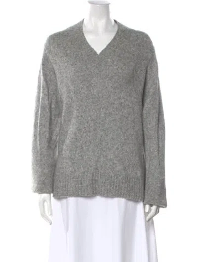 Pre-owned Helmut Lang V-neck Sweater In Gray
