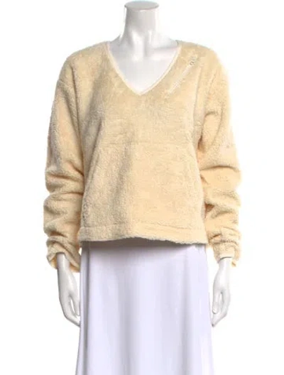 Pre-owned Helmut Lang V-neck Sweater In Neutral