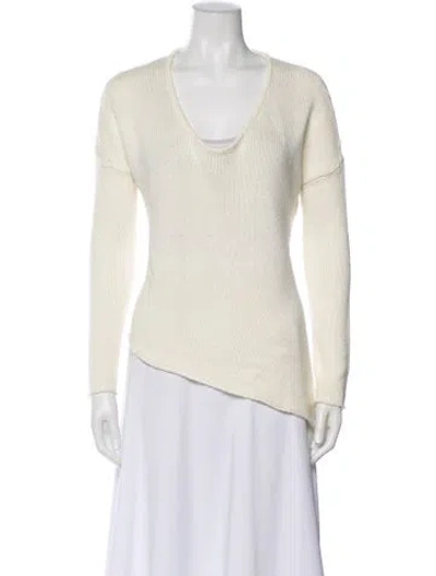Pre-owned Helmut Lang V-neck Sweater In Neutral