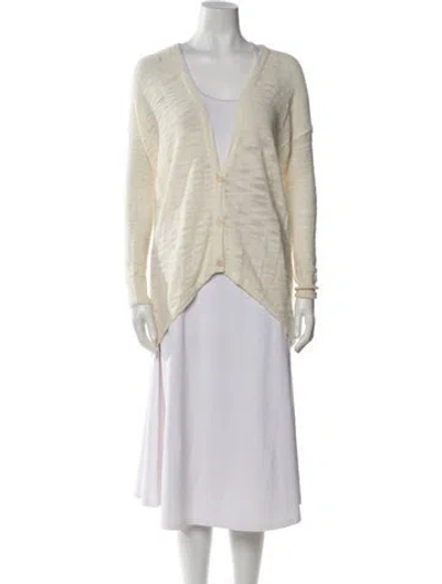 Pre-owned Helmut Lang V-neck Sweater In Neutral