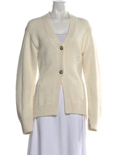Pre-owned Helmut Lang V-neck Sweater In Neutral