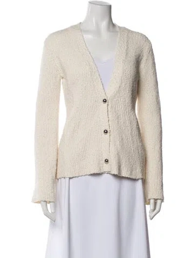 Pre-owned Helmut Lang V-neck Sweater In Neutral