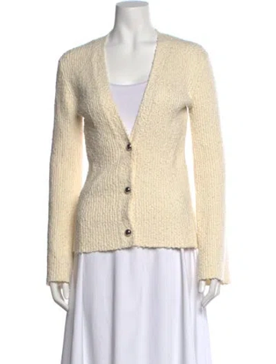 Pre-owned Helmut Lang V-neck Sweater In Neutral
