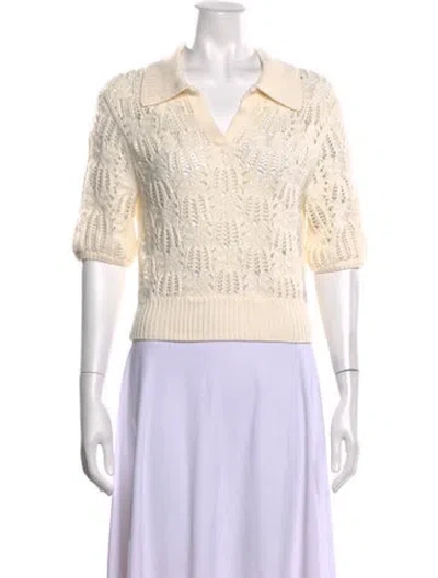 Pre-owned Helmut Lang V-neck Sweater In Neutrals