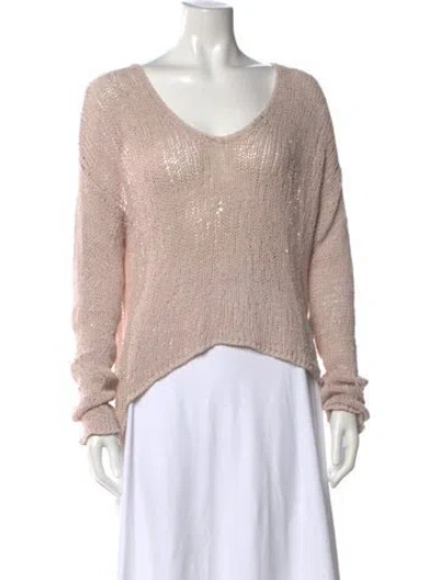 Pre-owned Helmut Lang V-neck Sweater In Neutrals