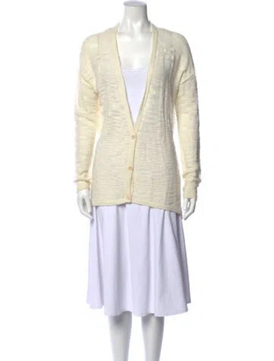 Pre-owned Helmut Lang V-neck Sweater In Neutrals