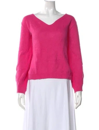 Pre-owned Helmut Lang V-neck Sweater In Pink