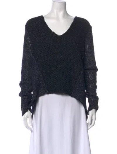 Pre-owned Helmut Lang V-neck Sweater W/ Tags In Black