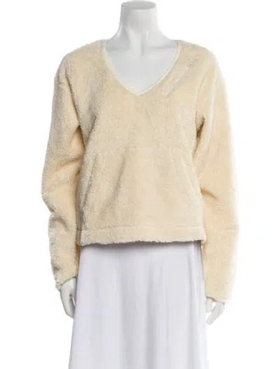 Pre-owned Helmut Lang V-neck Sweater W/ Tags In Neutral