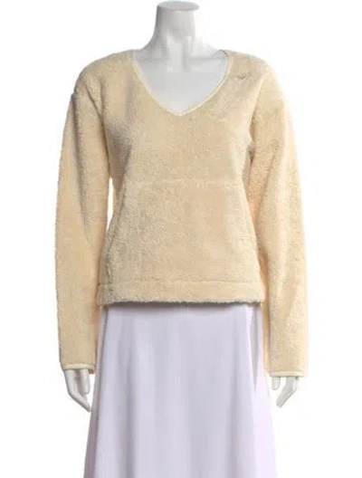 Pre-owned Helmut Lang V-neck Sweater W/ Tags In Neutral