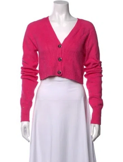 Pre-owned Helmut Lang V-neck Sweater W/ Tags In Pink