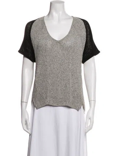 Pre-owned Helmut Lang V-neck Sweater In White