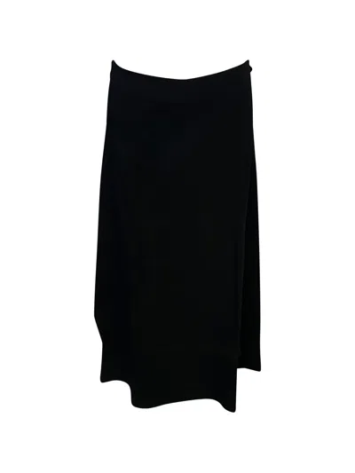 Pre-owned Helmut Lang Waist-detail Straight Skirt In Black