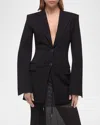 Helmut Lang Waisted Blazer In Black