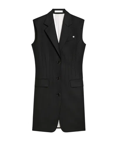 Helmut Lang Waisted Blazer Dress In Black