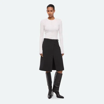 Helmut Lang Wardrobe Belted Skirt In Black