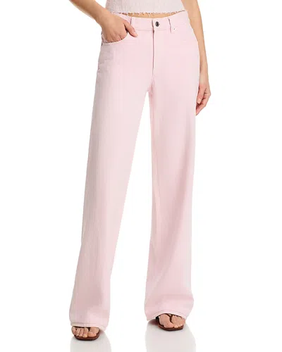 Helmut Lang Wardrobe High Rise Jeans In Peony In Pink