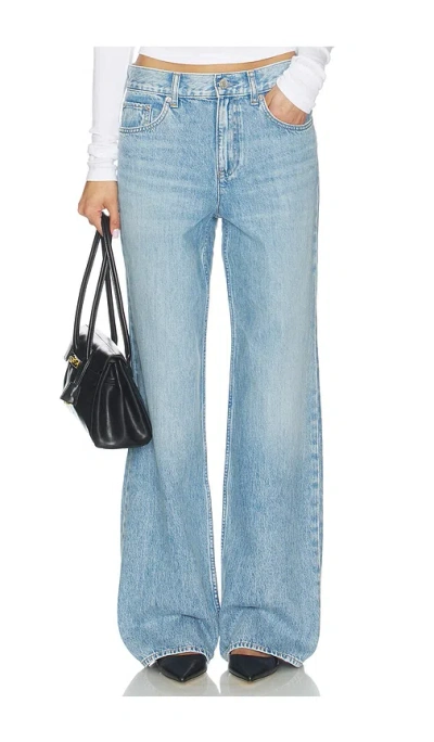Helmut Lang High Rise Wardrobe Jeans In Vintage Wash Blue