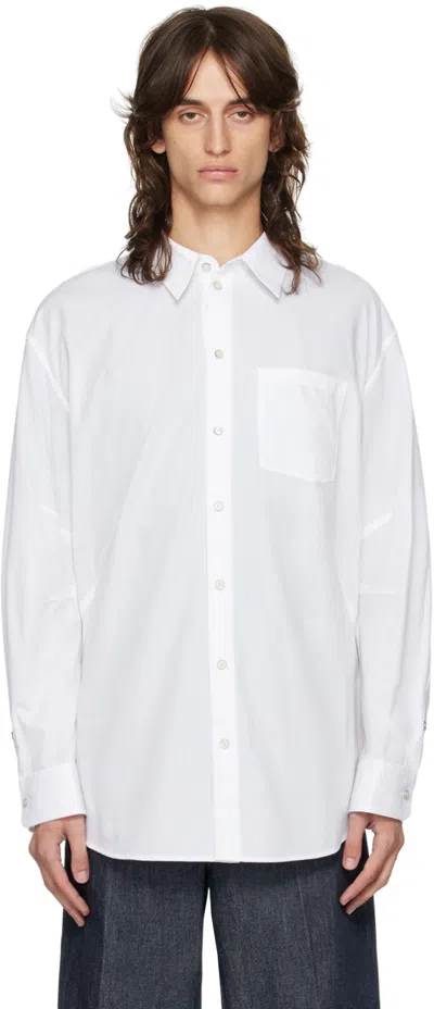 Helmut Lang White Apex Oversized Shirt In White - 100